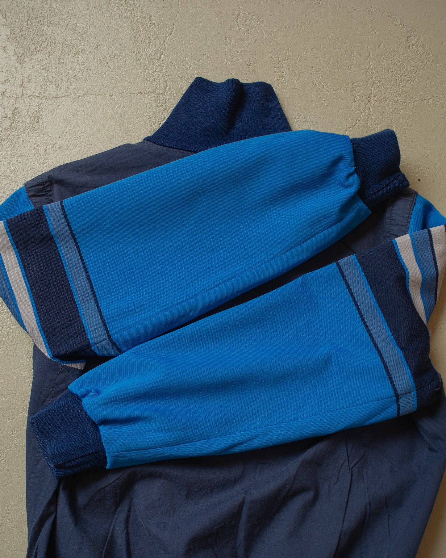 1980s Adidas 2in1 Track jacket blue - M/L