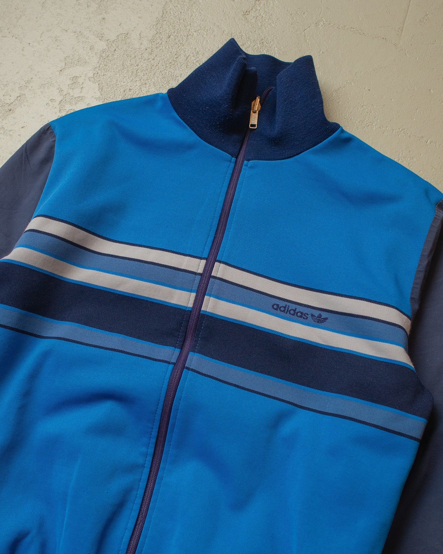 1980s Adidas 2in1 Track jacket blue - M/L