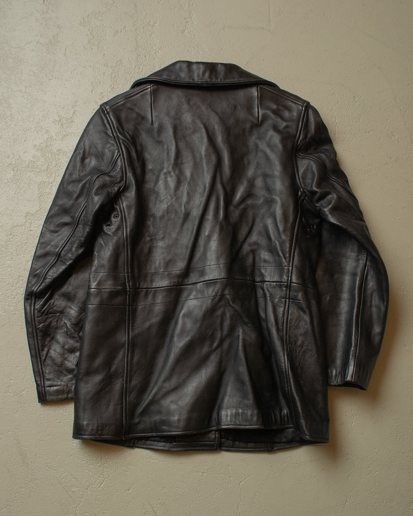 1960s/70s Womens Leather Jacket black - M