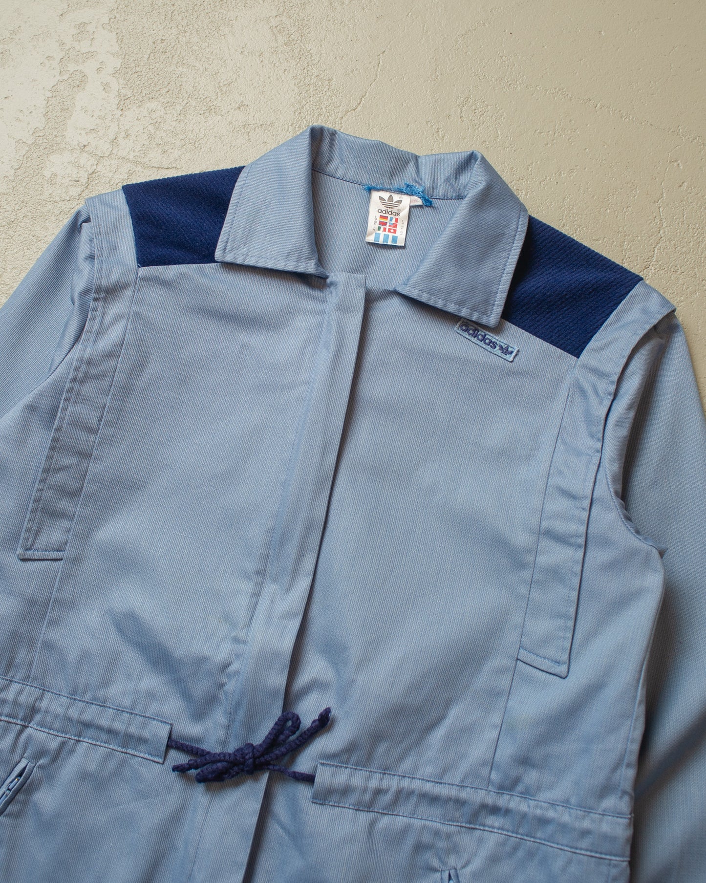 1980s Women´s Adidas Two Tone Jacket blue - M/L