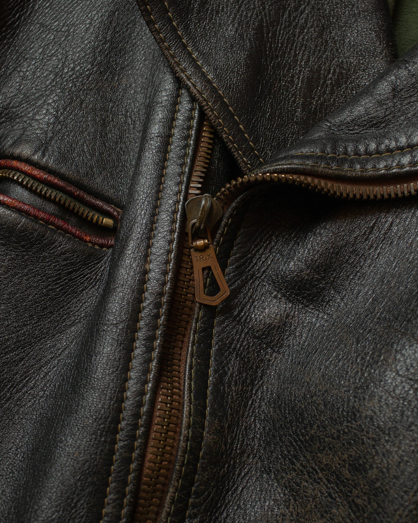 1950s Weko Biker Leather Jacket black - S