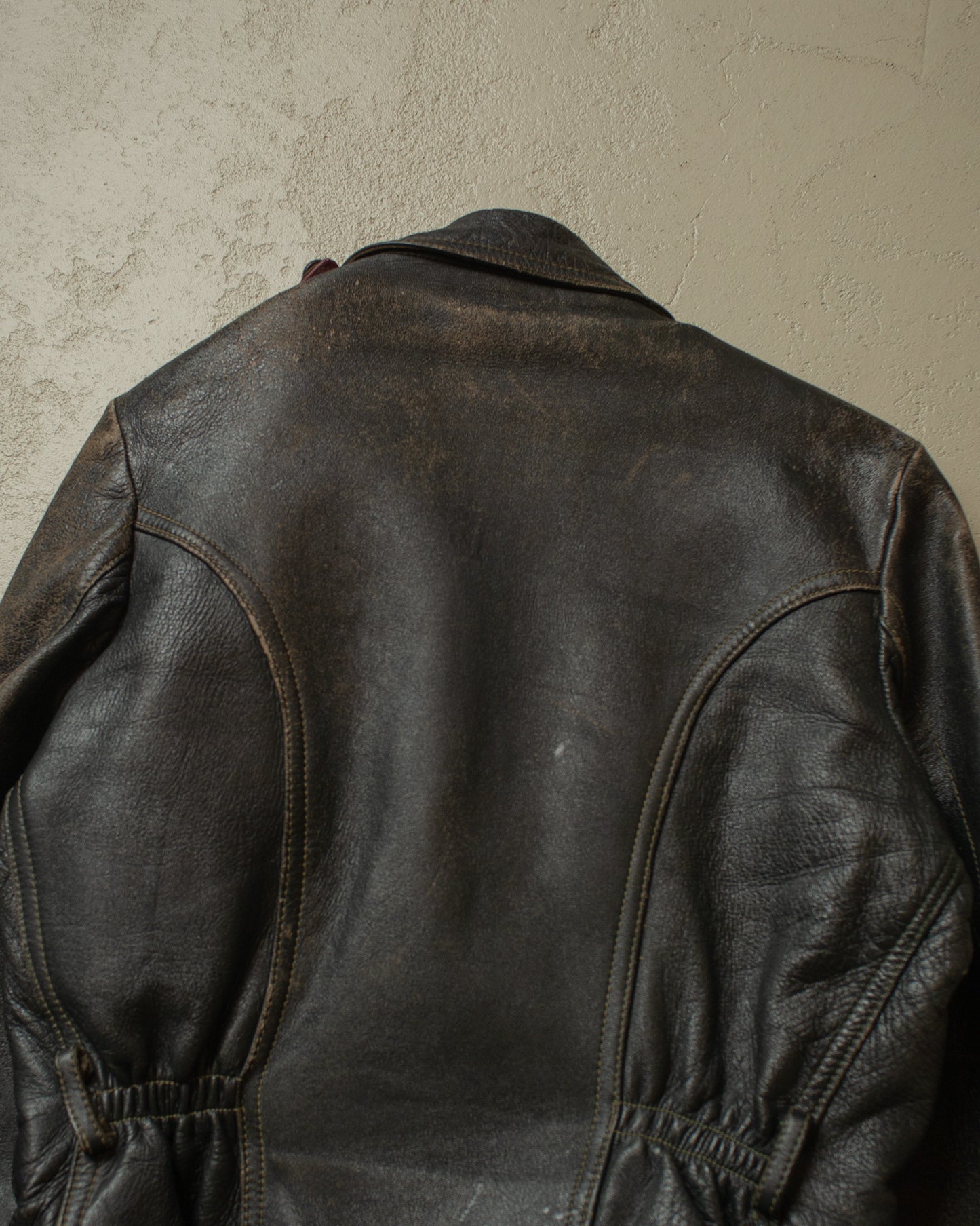 1950s Weko Biker Leather Jacket black - S