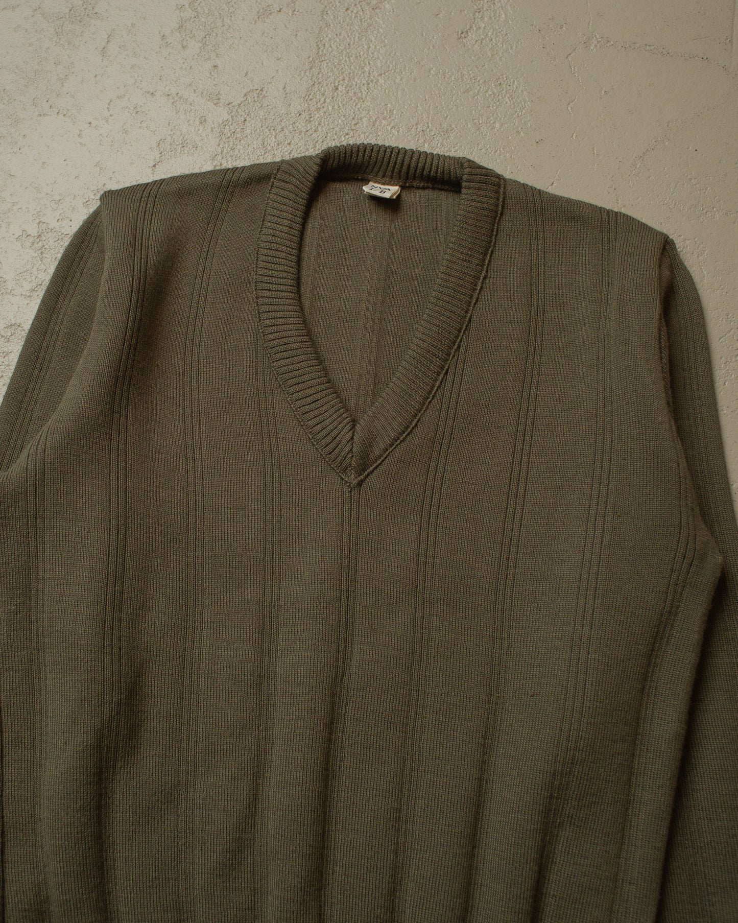 1950s/60s East German NVA Knit Sweater grey - S/M