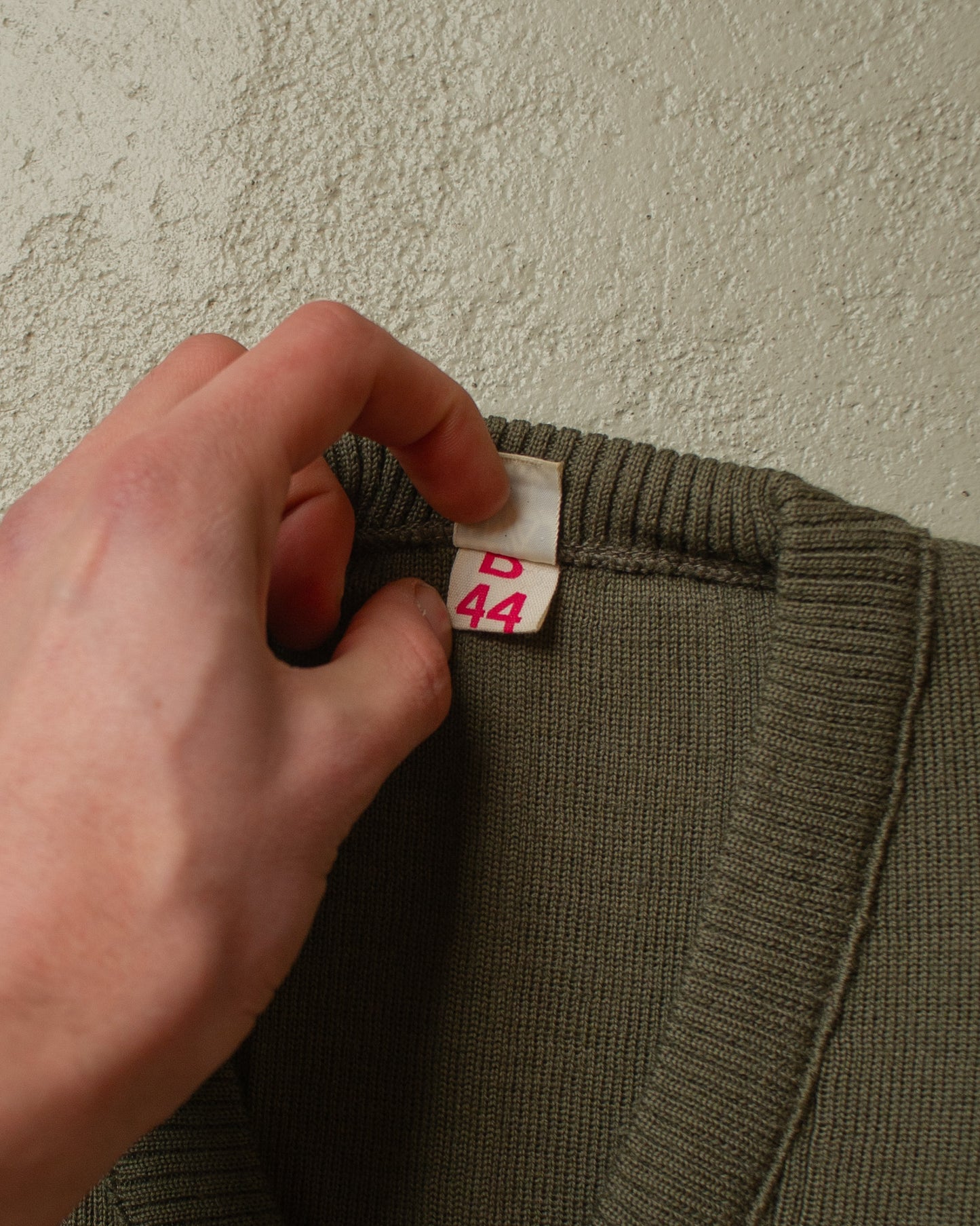 1950s/60s East German NVA Knit Sweater grey - S/M