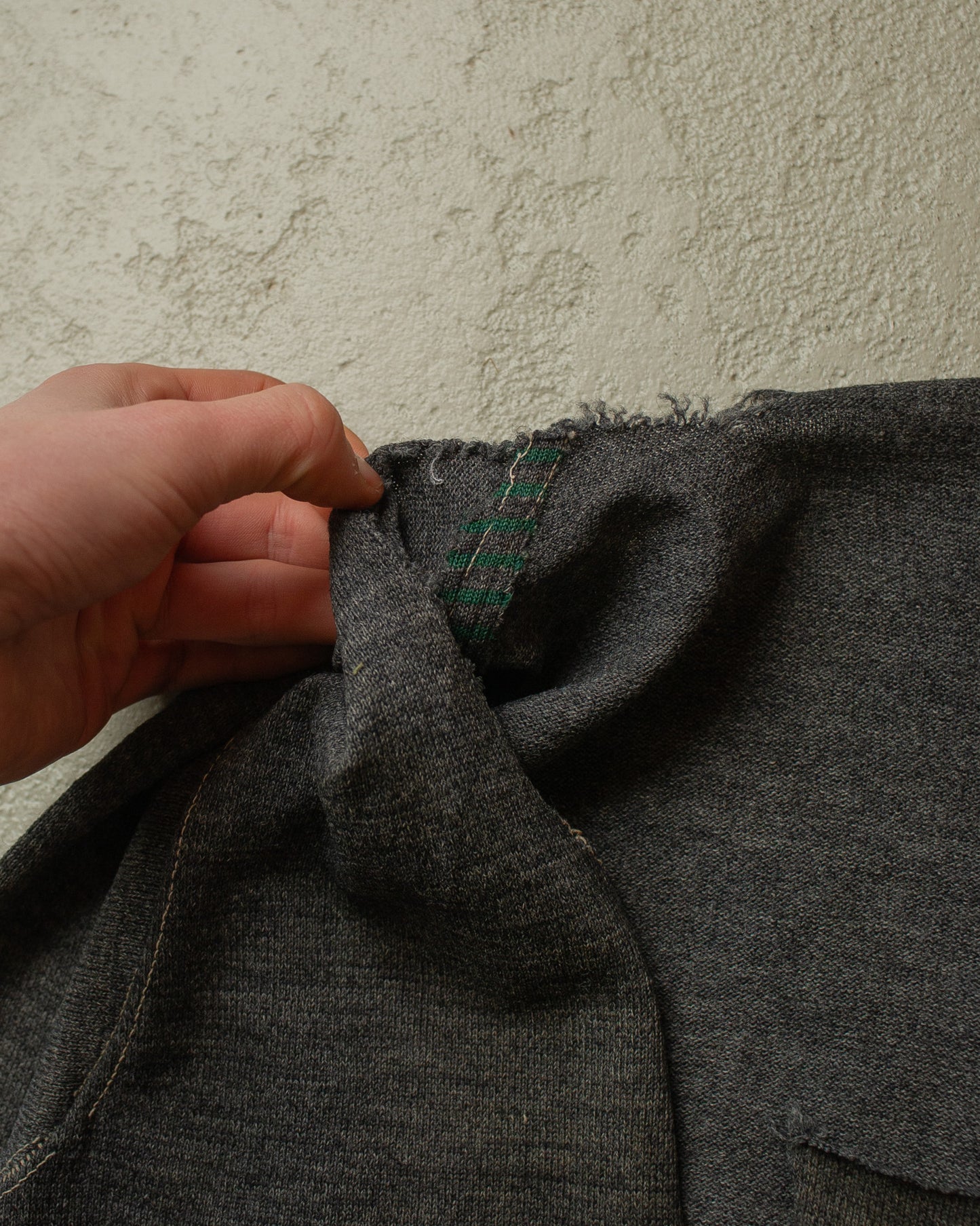 1930s/40s thrashed WW2 German Army Knit Sweater grey - S