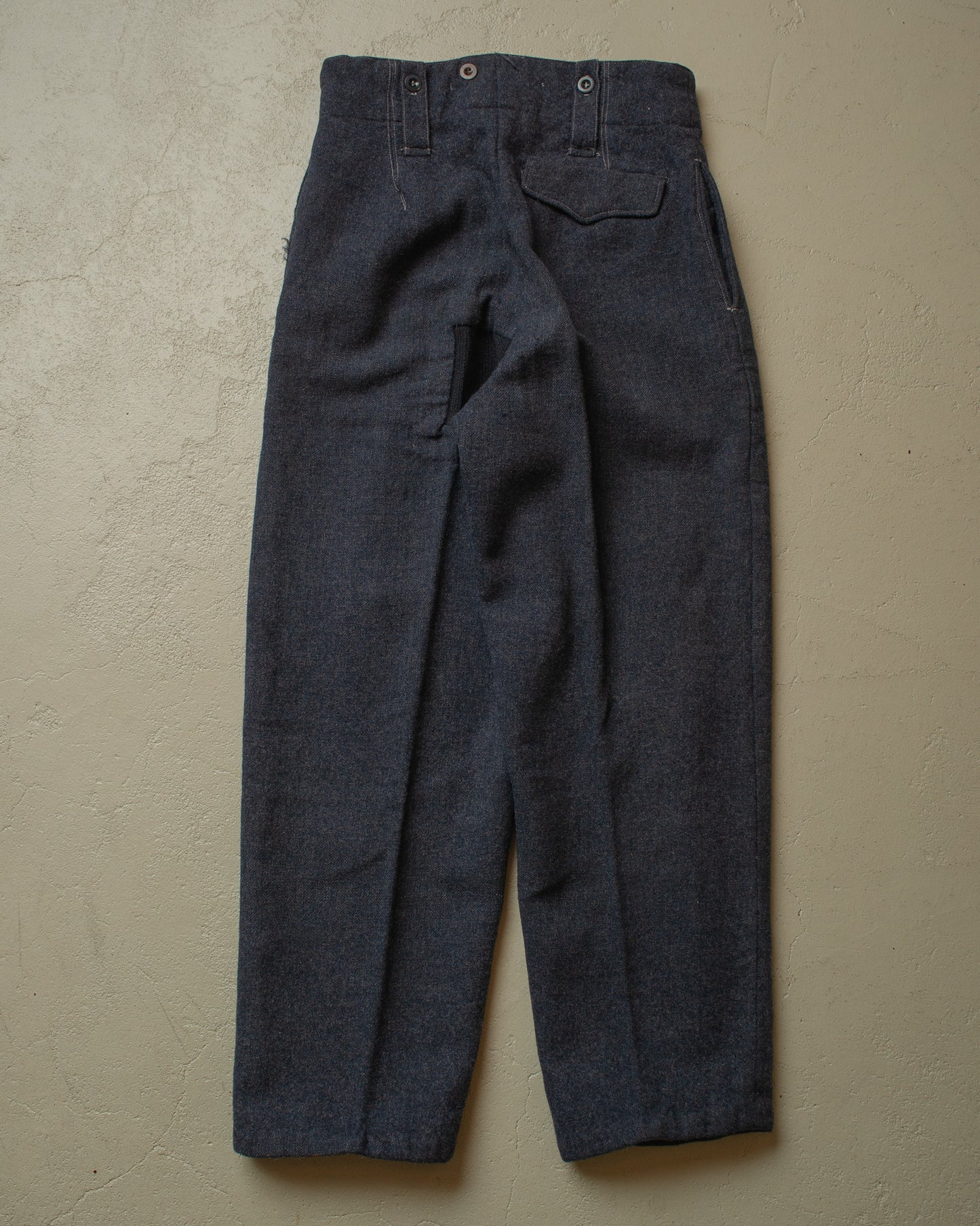 1963 repaired Belgian Army Wool Field Pants grey - W30 L29