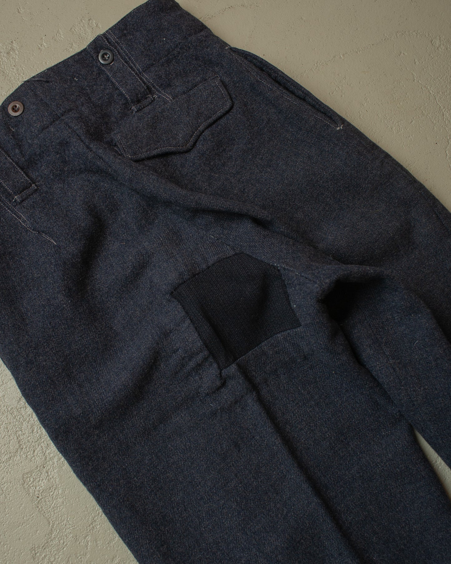 1963 repaired Belgian Army Wool Field Pants grey - W30 L29