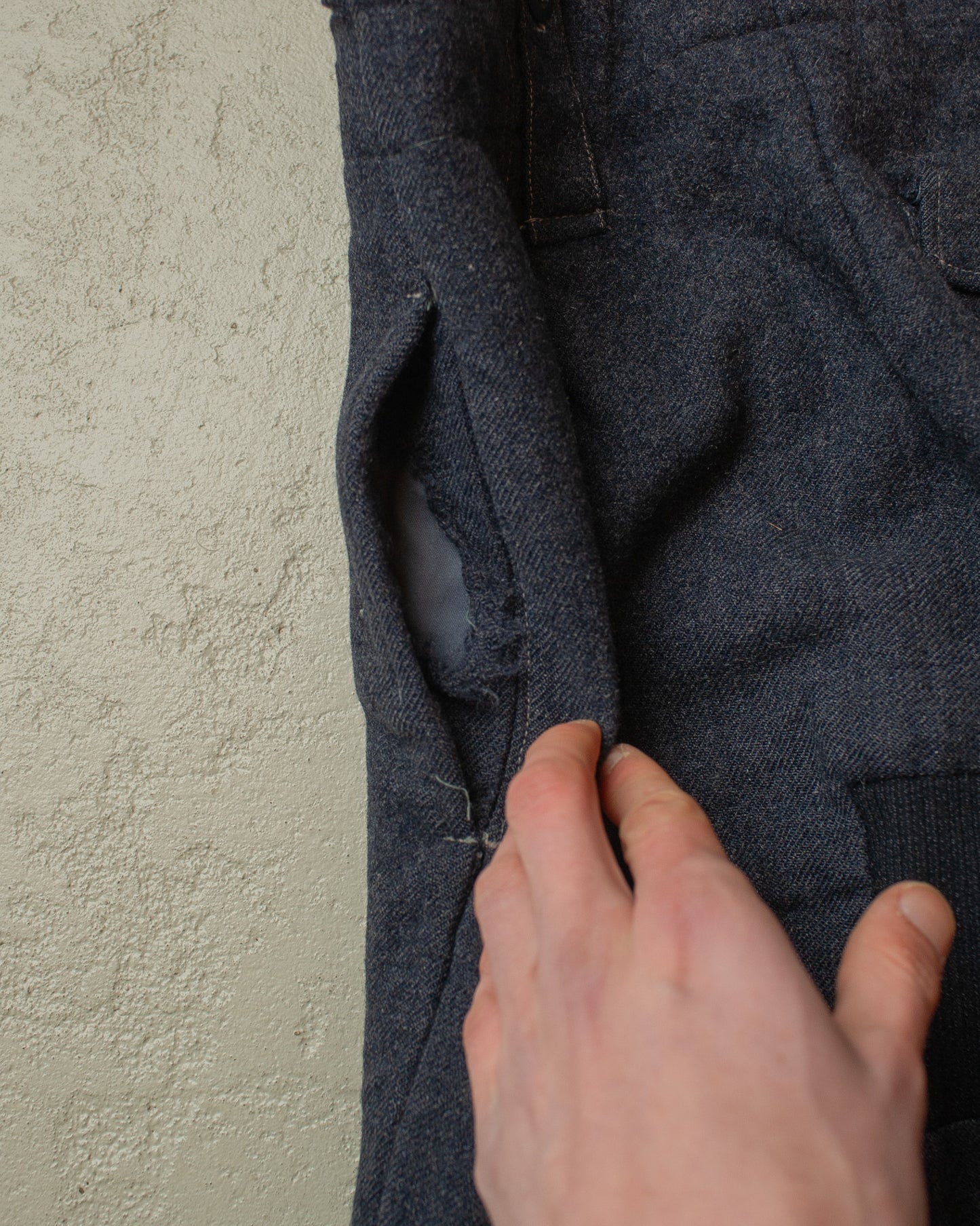 1963 repaired Belgian Army Wool Field Pants grey - W30 L29