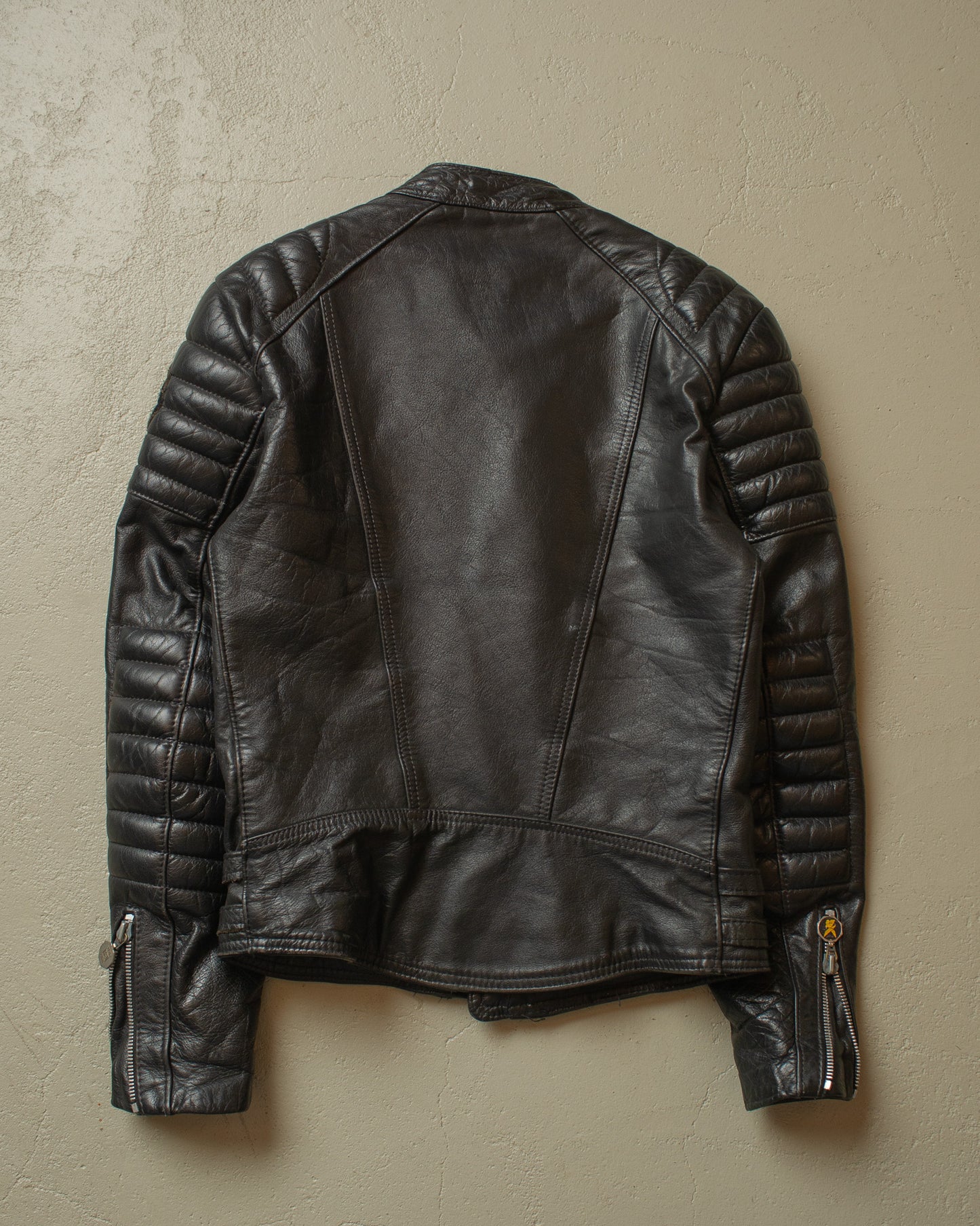 1980s Leather Biker Jacket black - M