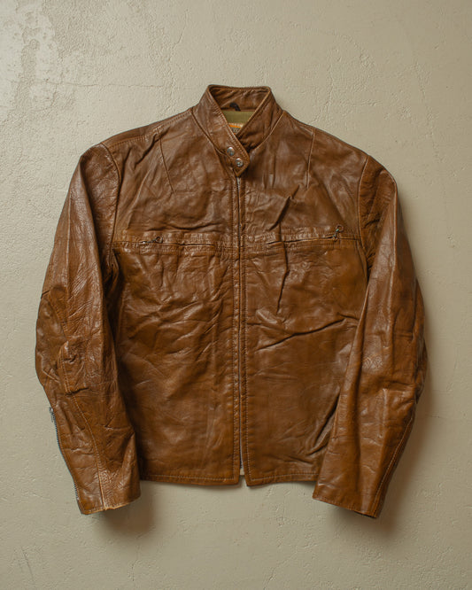 1970s Harley Davidson Leather Jacket brown - S