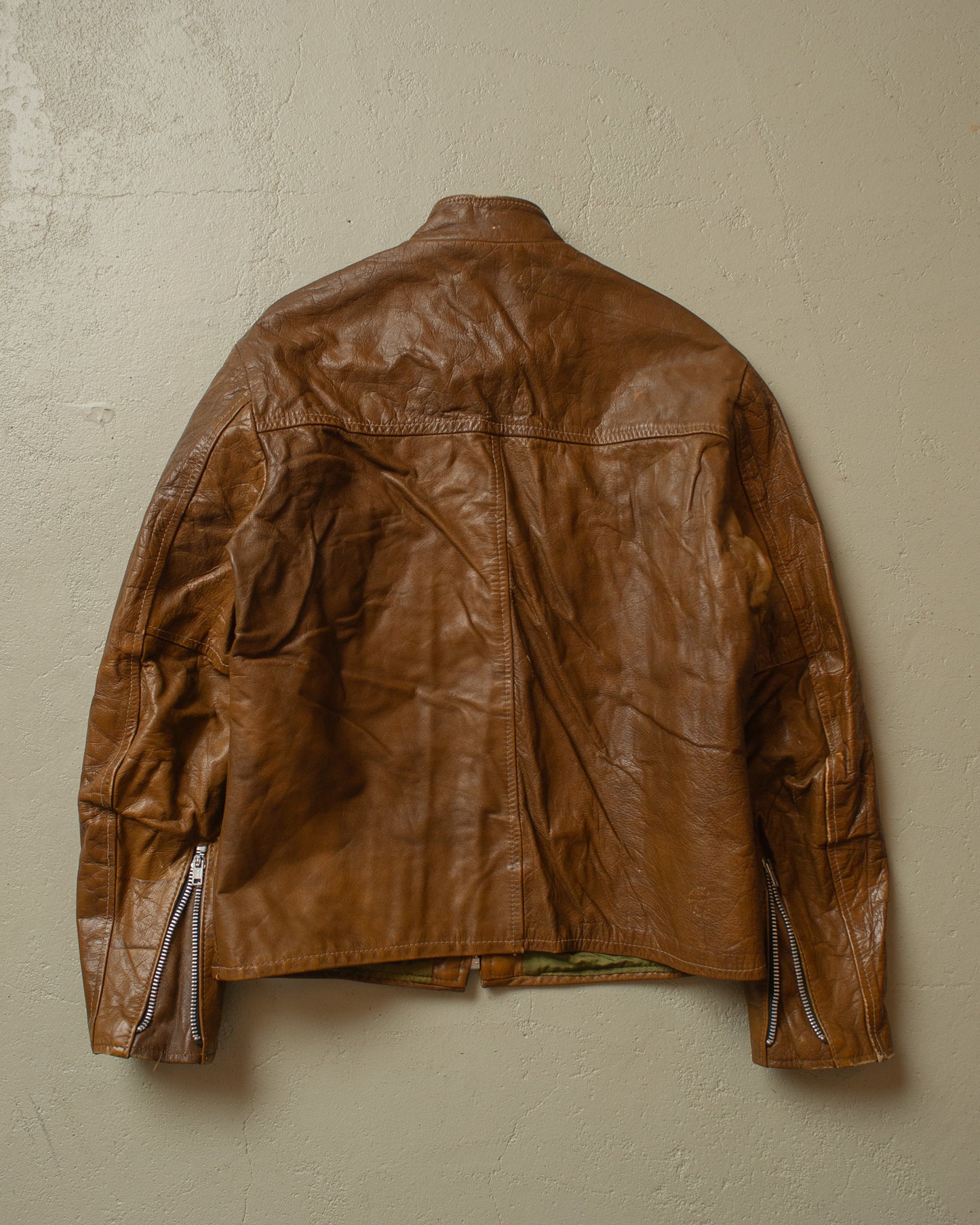 1970s Harley Davidson Leather Jacket brown - S