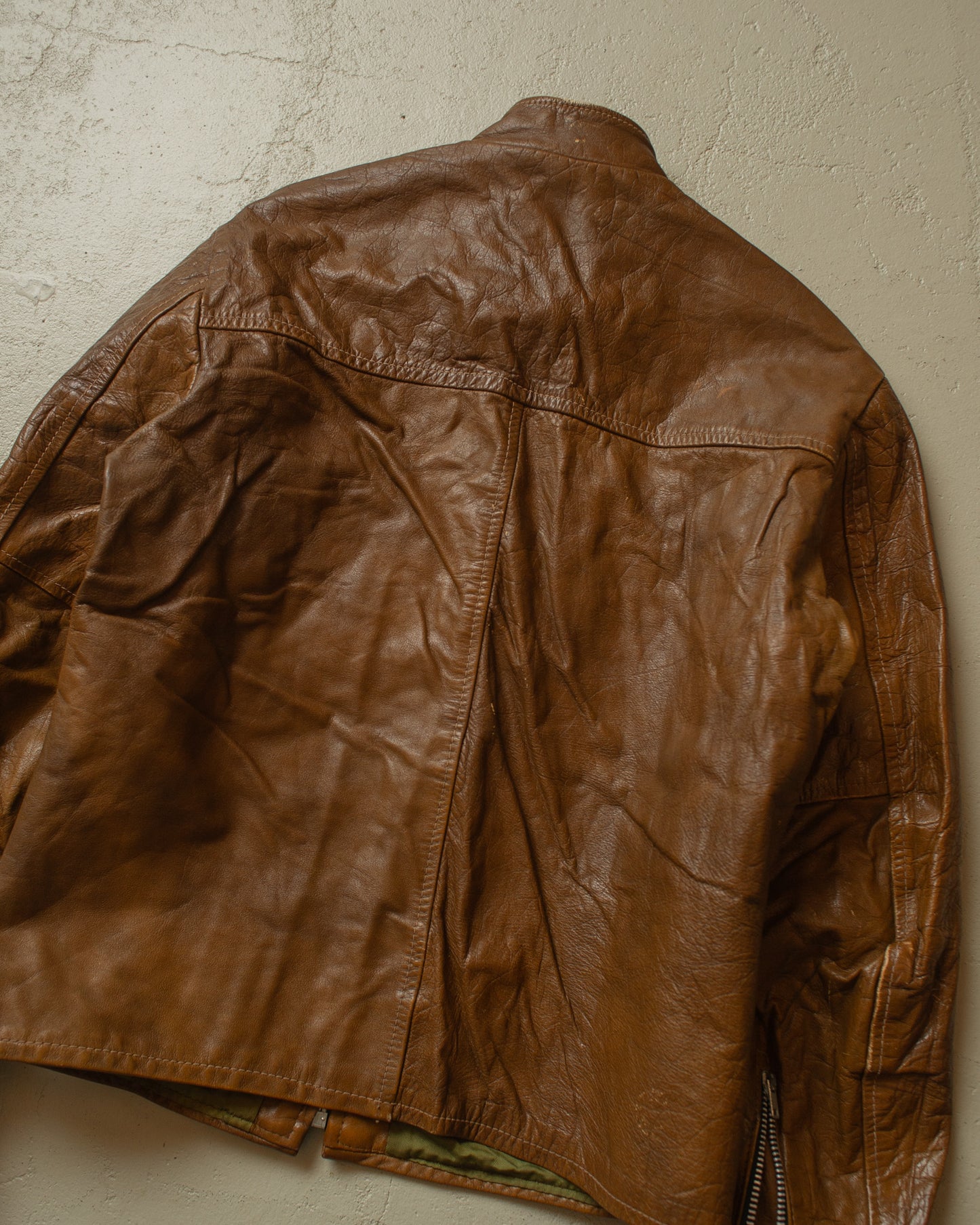 1970s Harley Davidson Leather Jacket brown - S