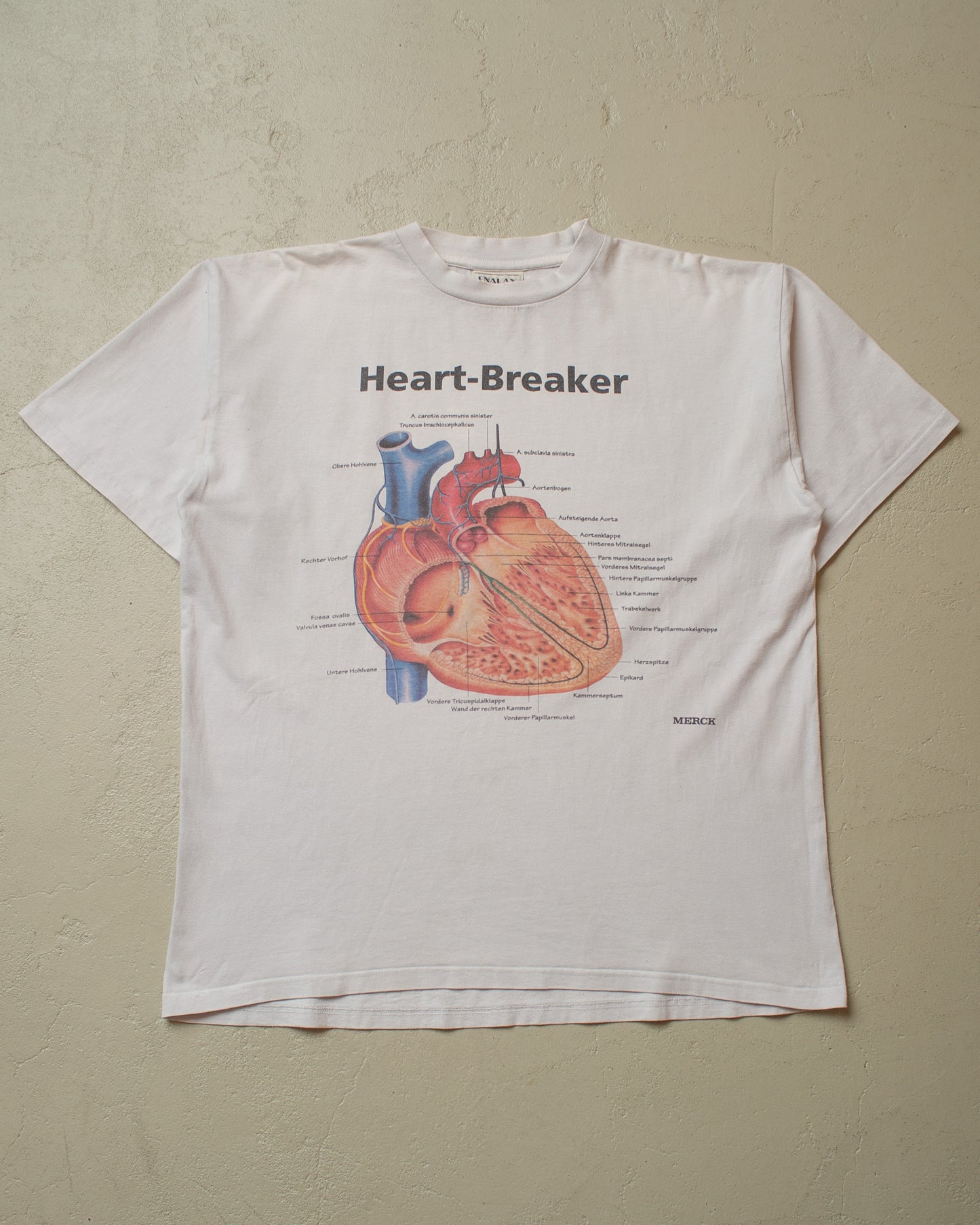 1990s Heart-Breaker Anatomy T-shirt white - XL