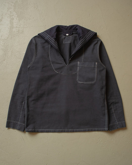 1978 German Navy Overdyed Pullover Shirt black - M