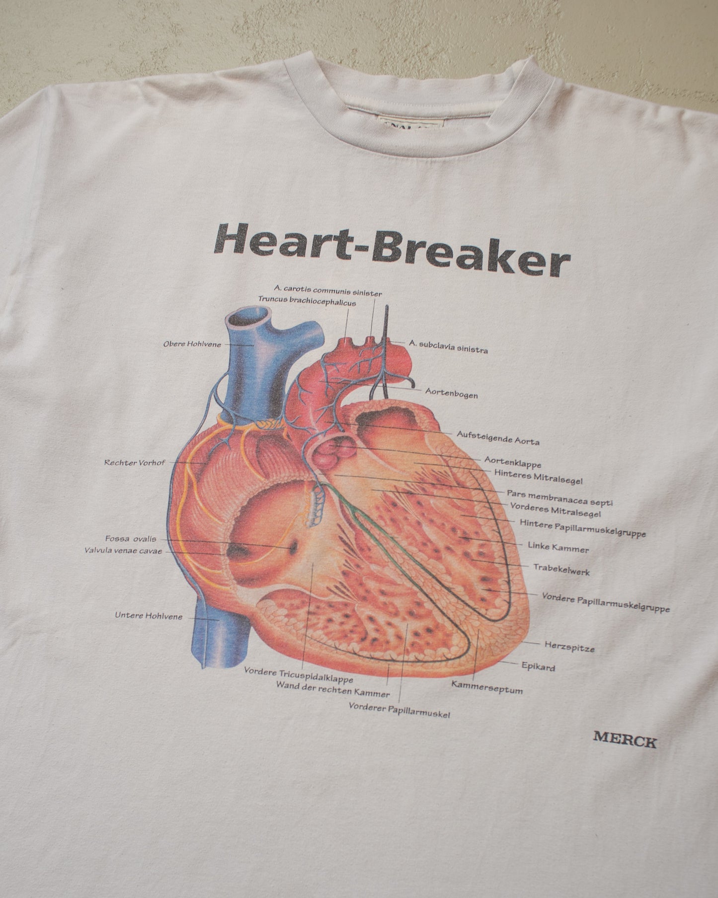1990s Heart-Breaker Anatomy T-shirt white - XL