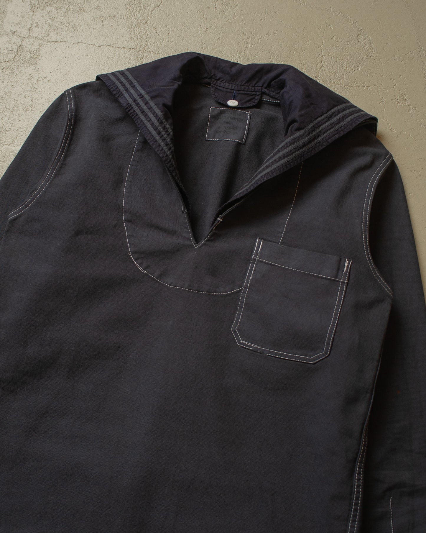 1978 German Navy Overdyed Pullover Shirt black - M