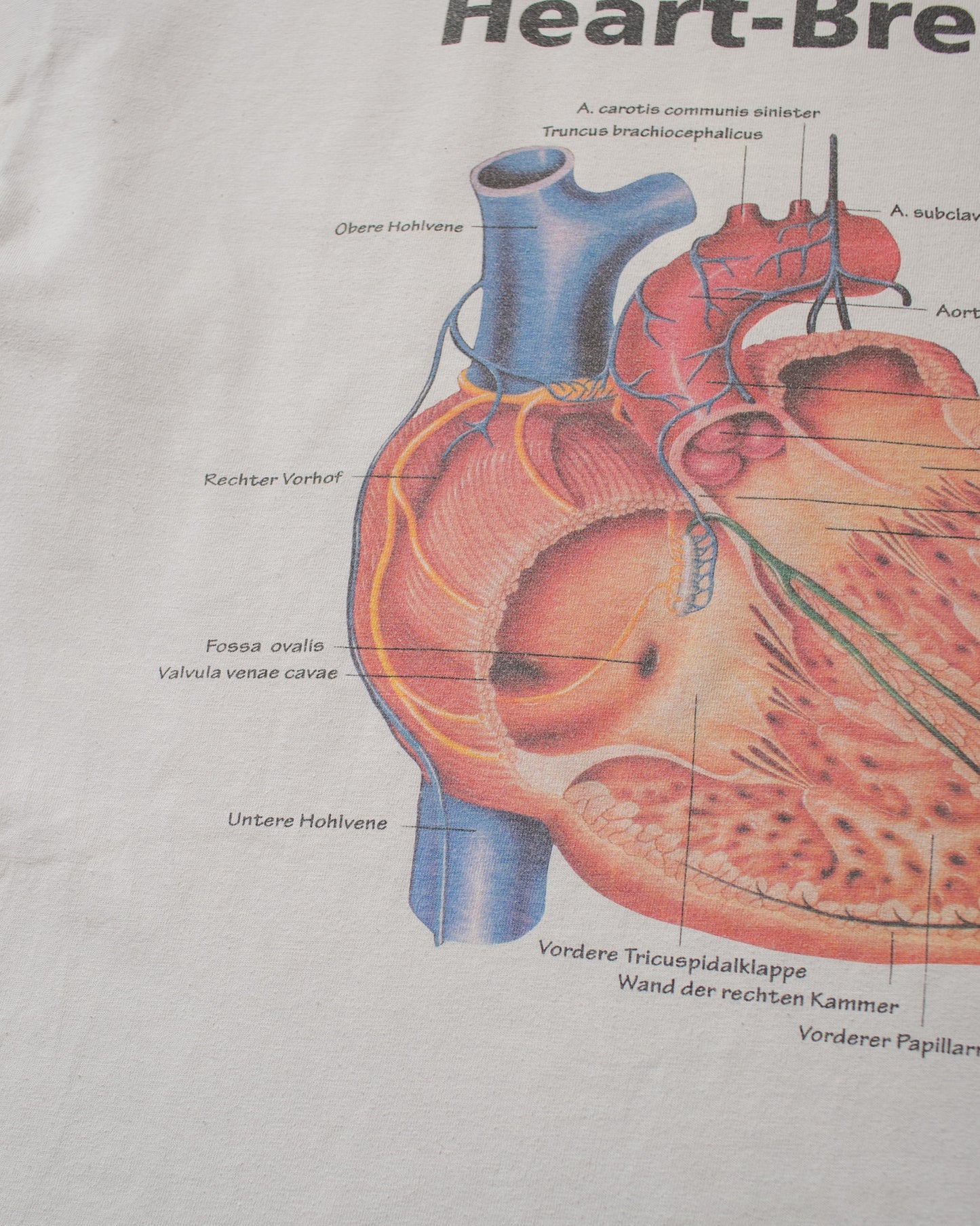 1990s Heart-Breaker Anatomy T-shirt white - XL