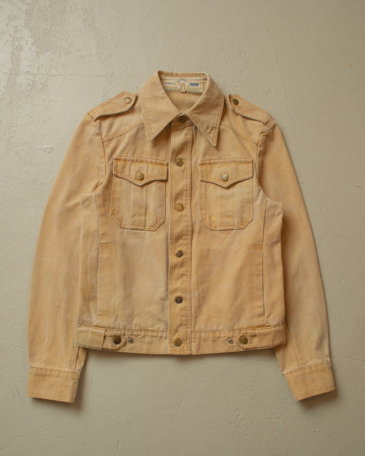 1980s Camel fourman Canvas Workwear Jacket beige - M