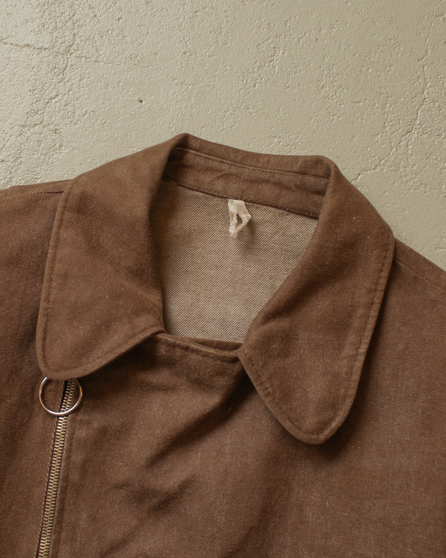 1950s/60s? unworn cropped Denim Jacket brown - M