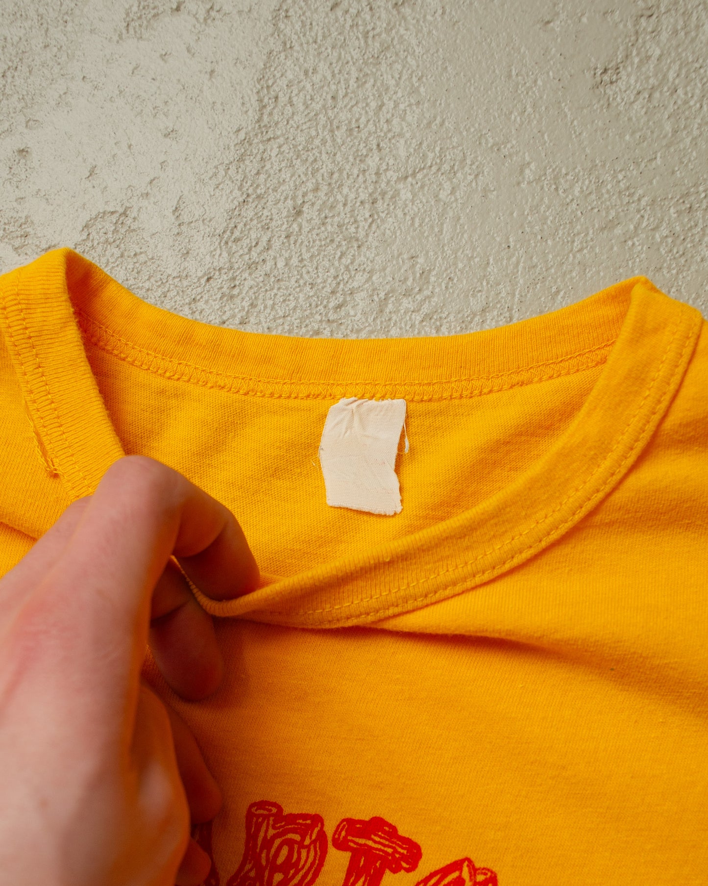 1980s Fire Department Tromptown Run T-shirt yellow - L