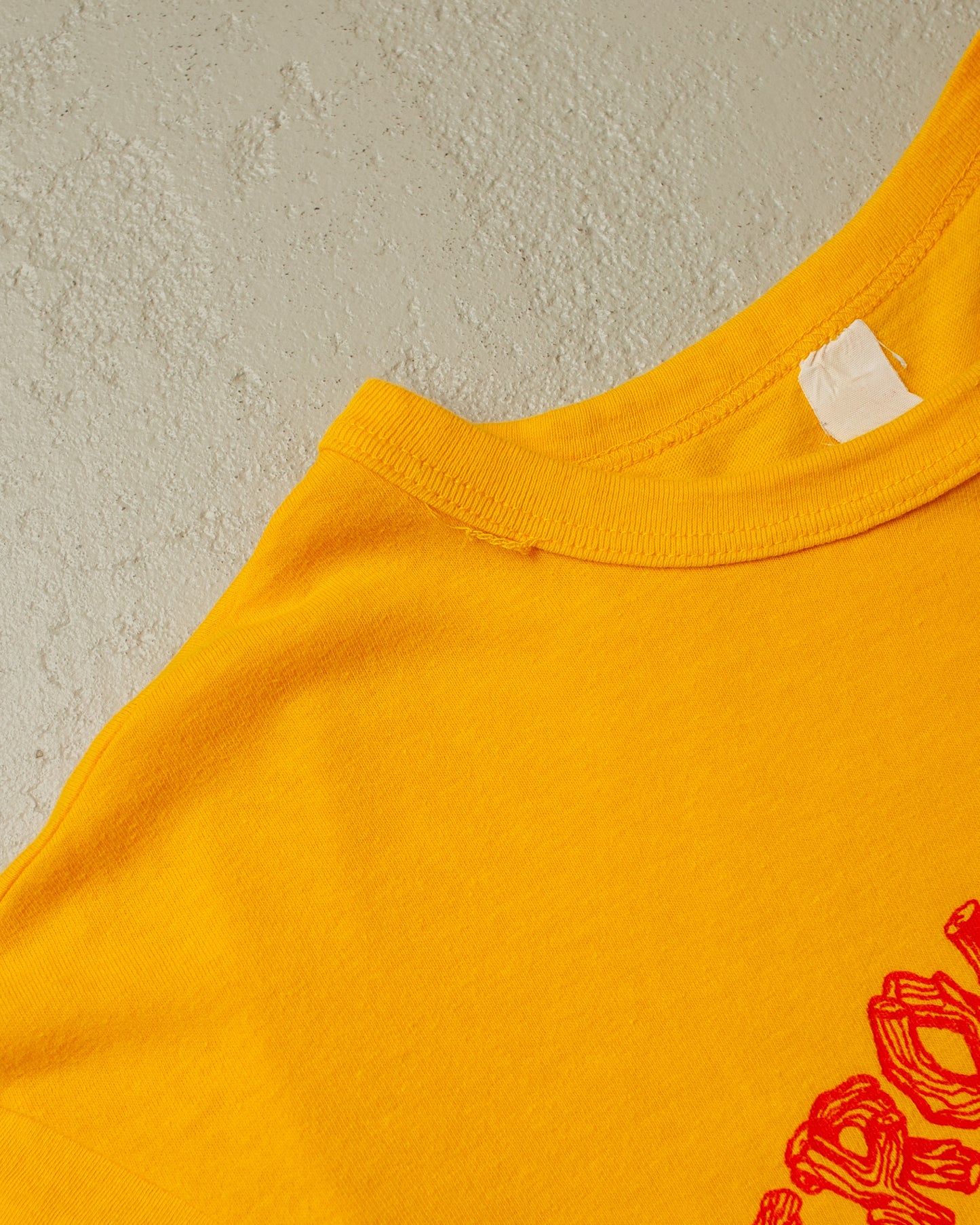 1980s Fire Department Tromptown Run T-shirt yellow - L