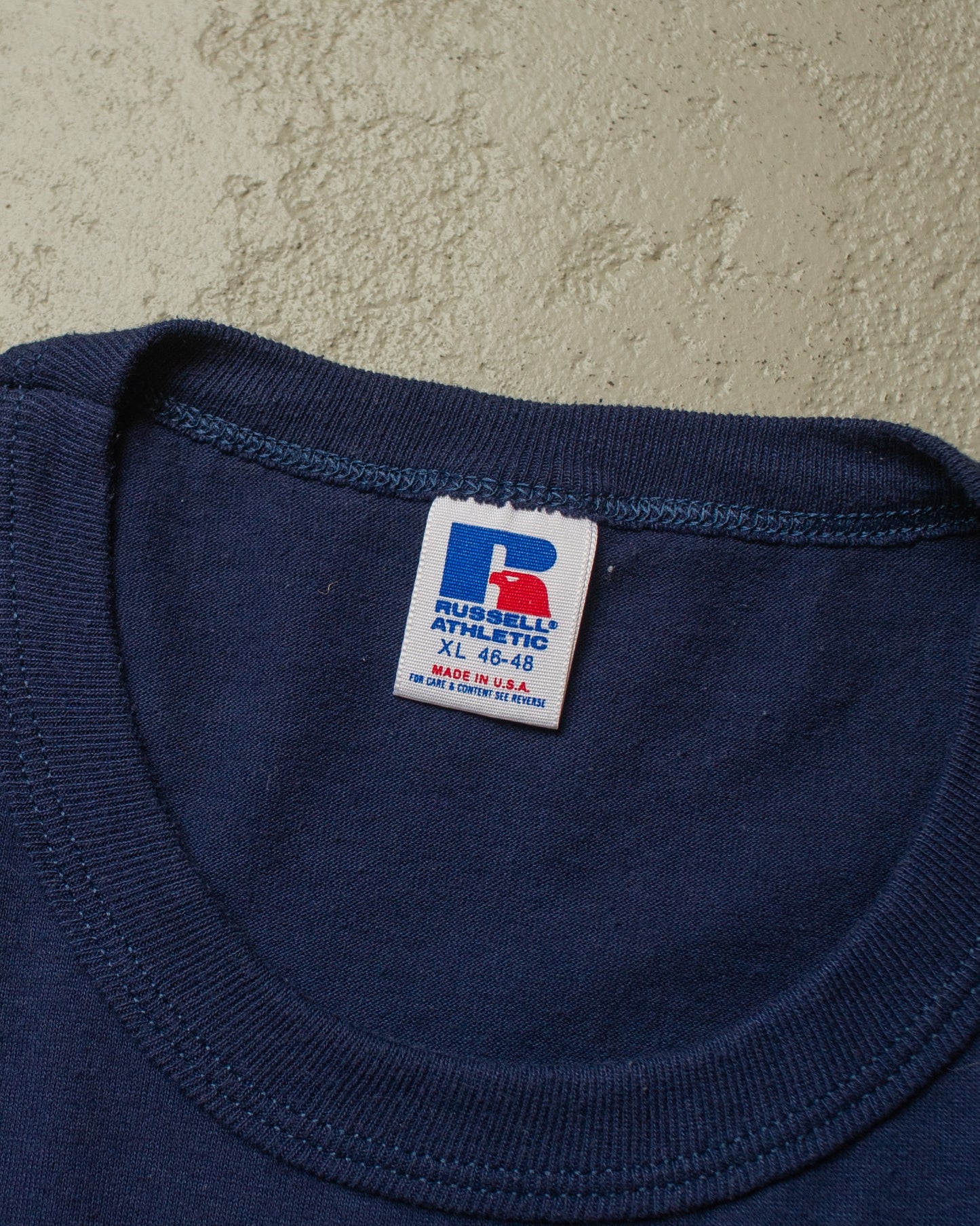1980s/90s unworn Fire Department T-shirt navyblue - XL
