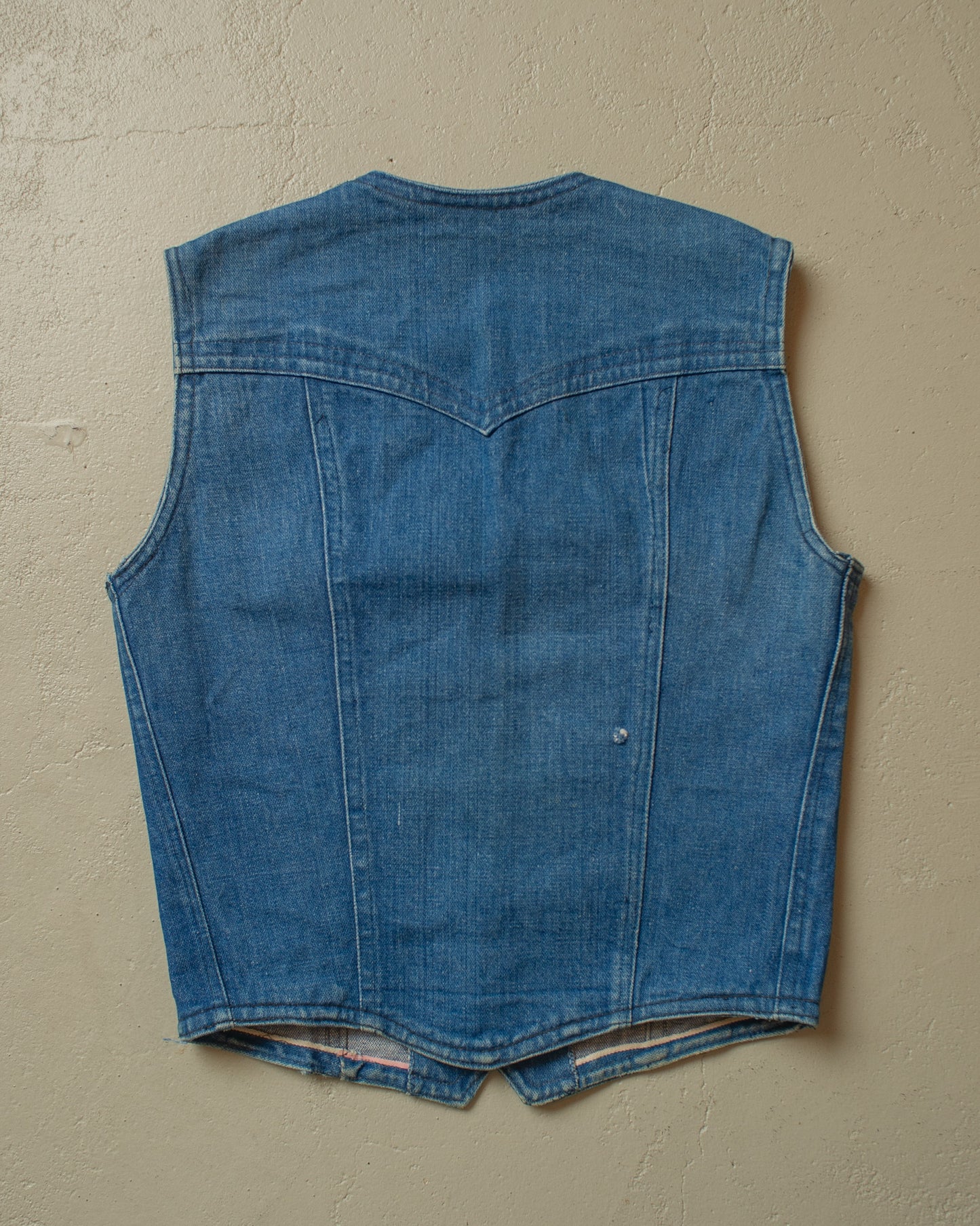 1970s Levi´s Selvedge Denim Vest blue - XS/S