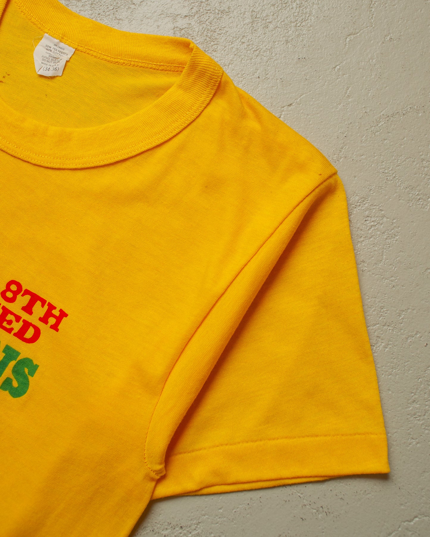 1980s "Lithuanians" T-shirt yellow - S