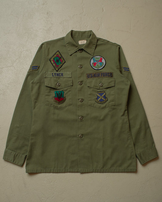 1960s US Air Force OG-107 Shirt green - L