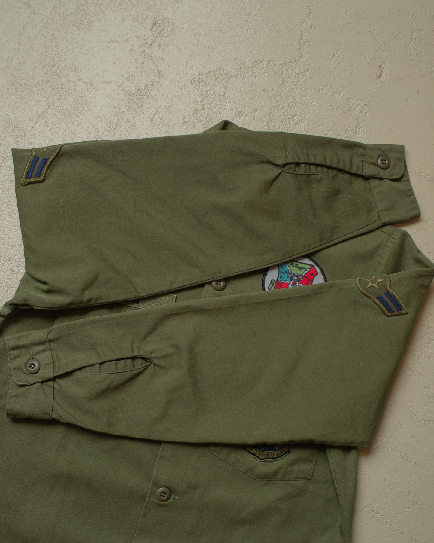 1960s US Air Force OG-107 Shirt green - L