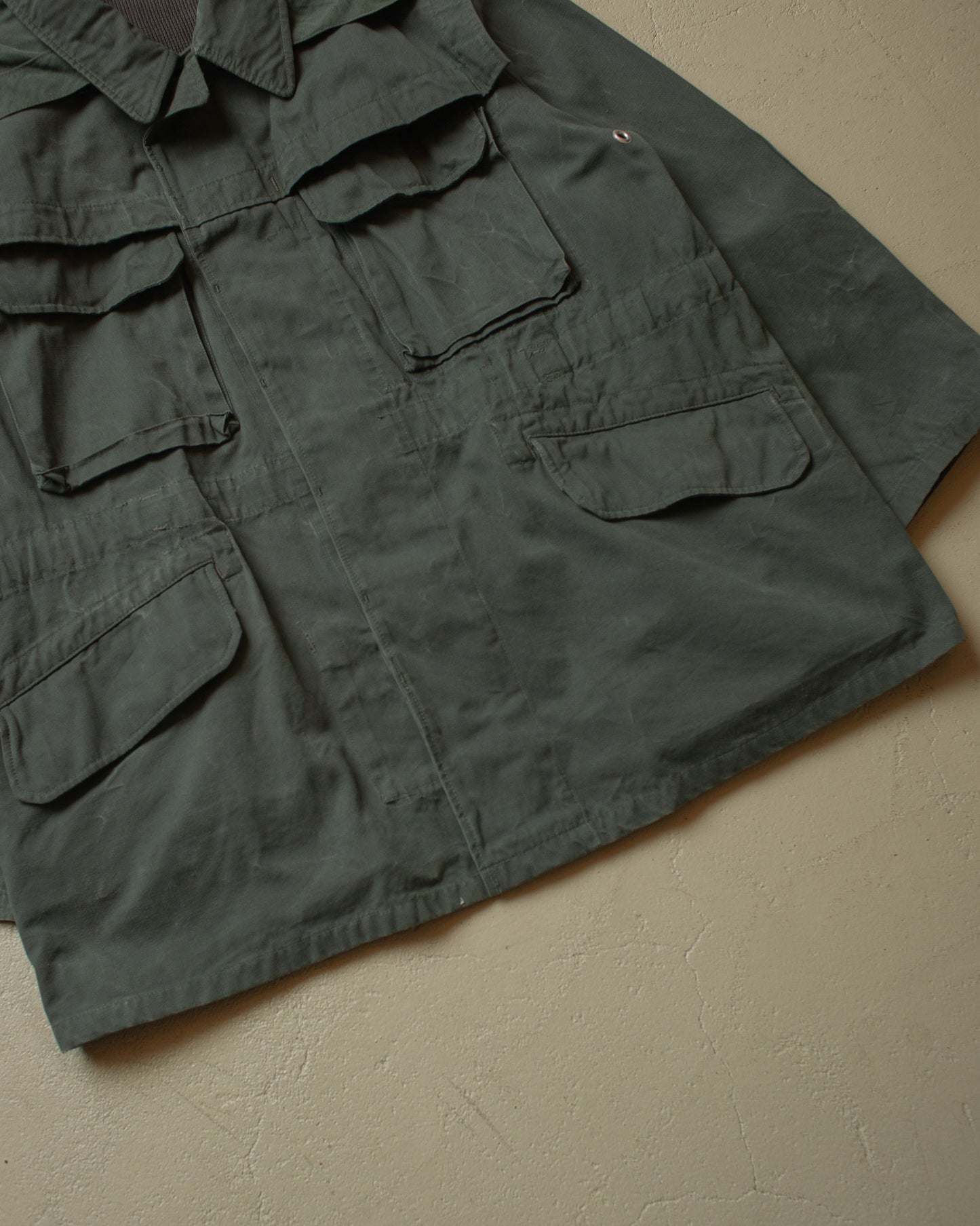 1960s Hooded Utility Jacket green - L/XL