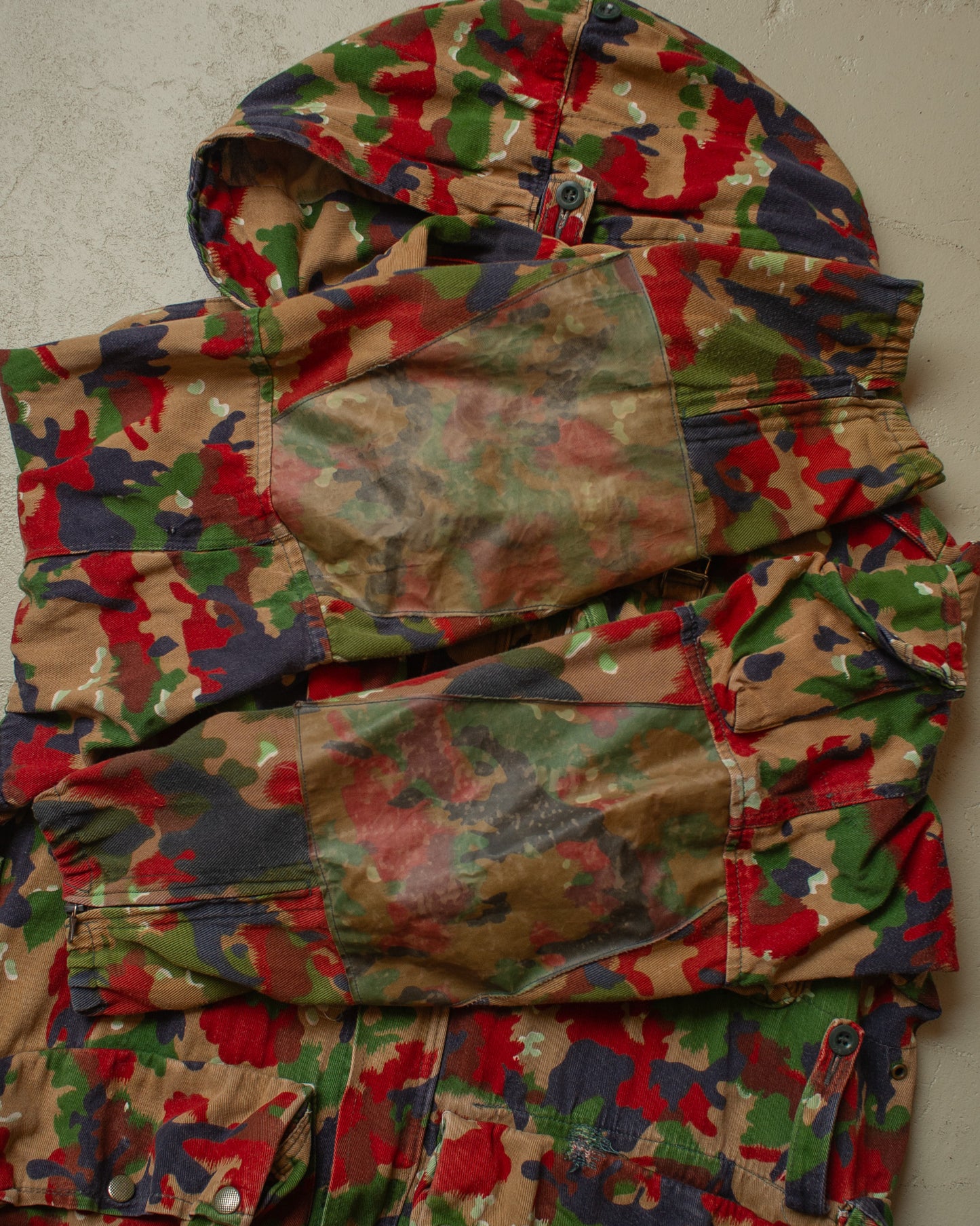 1970s/80s Swiss Army Alpentarn Camouflage Jacket - XL