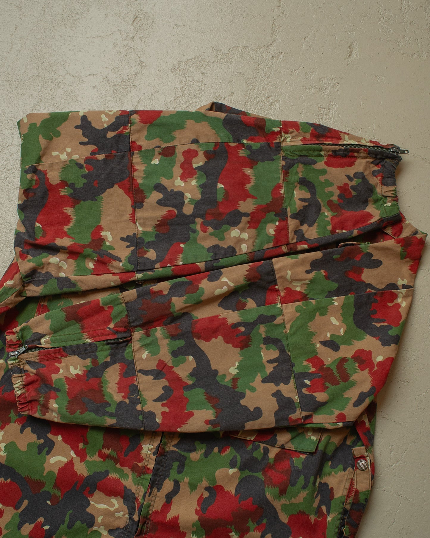 1980s Swiss Army Alpentarn Camouflage Shirt Jacket - XL/XXL