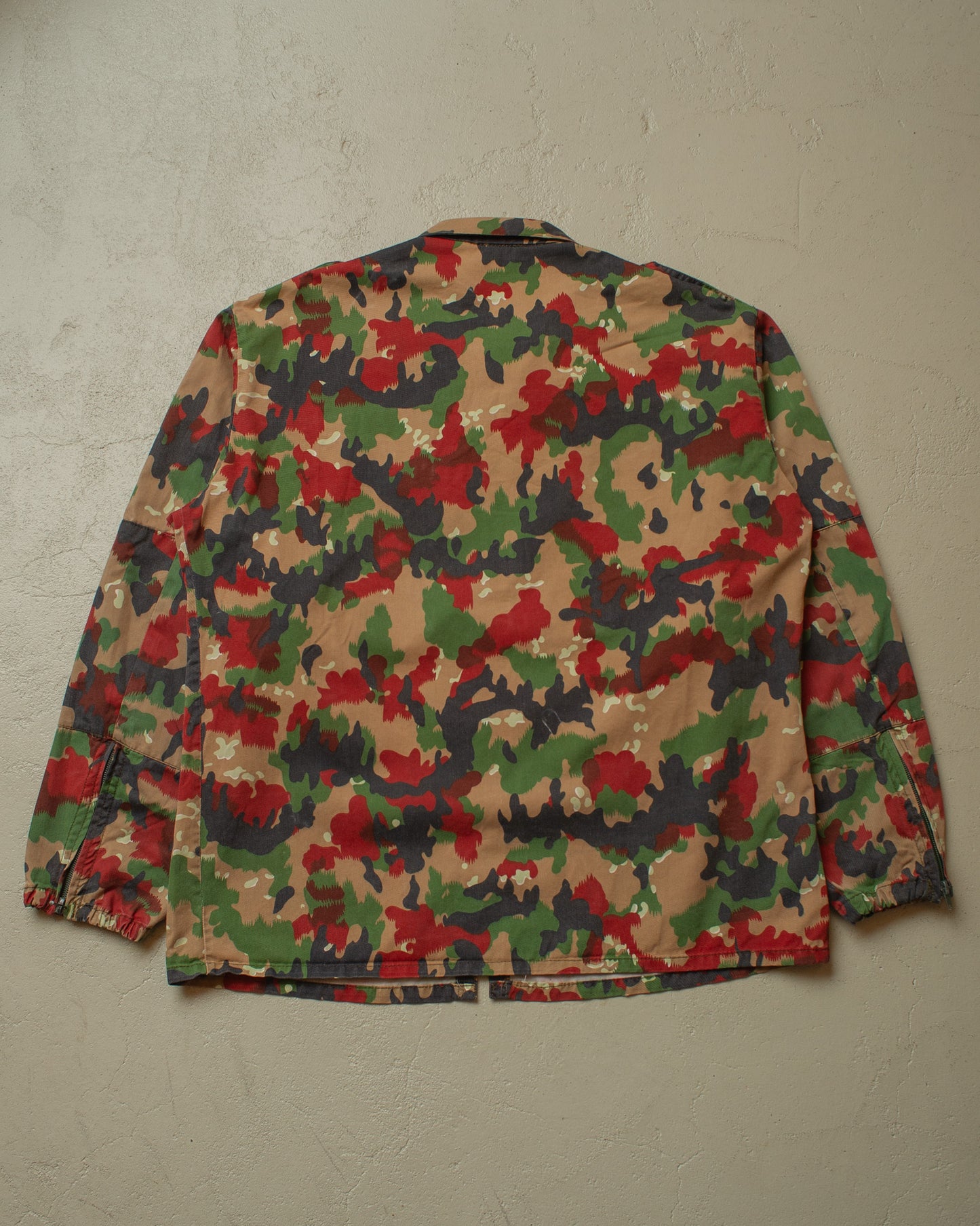1980s Swiss Army Alpentarn Camouflage Shirt Jacket - XL/XXL