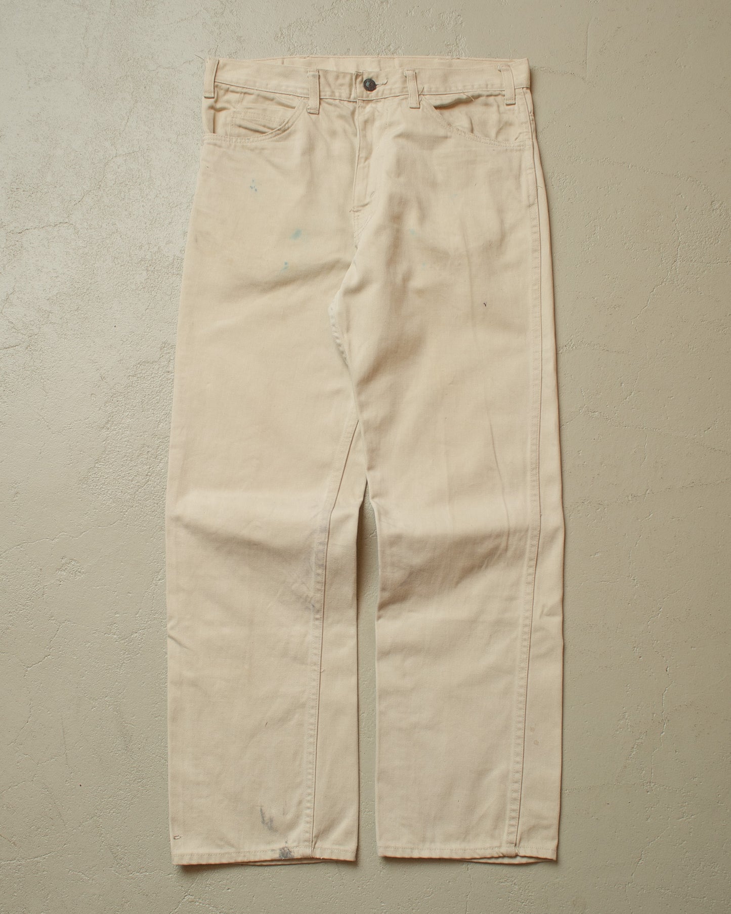 1960s Levi´s 518 Big E Straight Fit Jeans off white - W33 L28