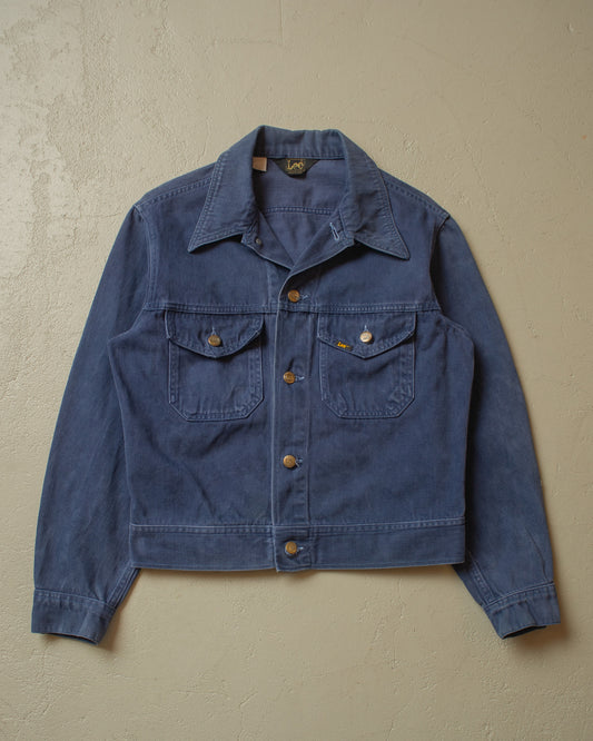 1970s Lee 2 Pocket Denim Jacket navyblue - L