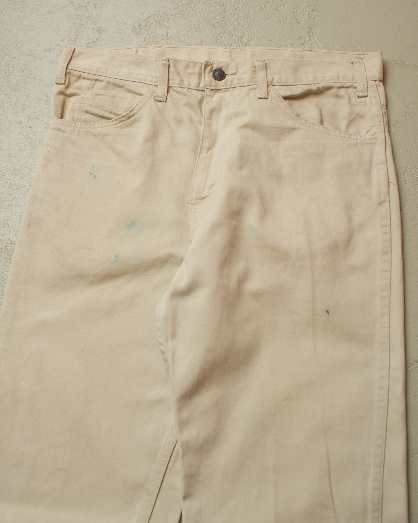 1960s Levi´s 518 Big E Straight Fit Jeans off white - W33 L28
