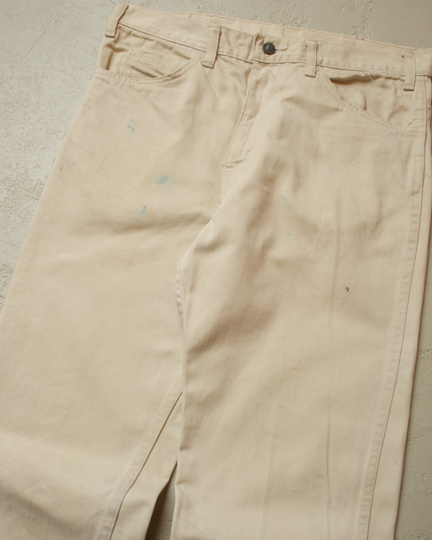 1960s Levi´s 518 Big E Straight Fit Jeans off white - W33 L28