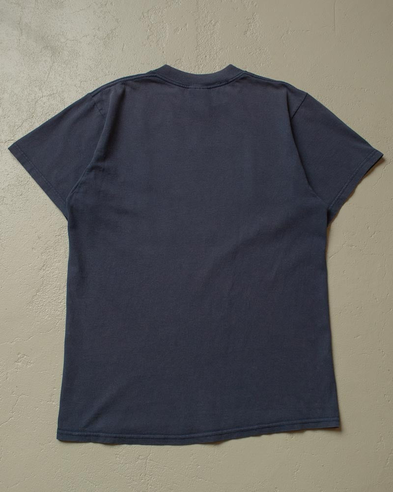 90s Bottom 12 Band T-shirt faded blue - M